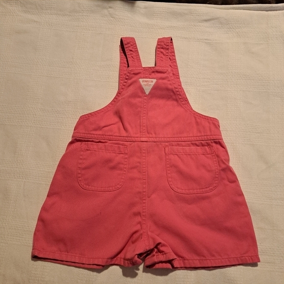Oshkosh B'Gosh Vintage coral overalls 12 months - Picture 7 of 10